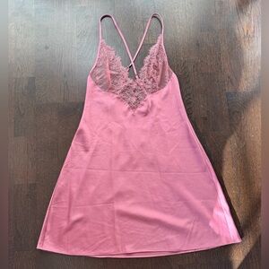 Victoria’s Secret Pink Lace Slip Lingerie Dress